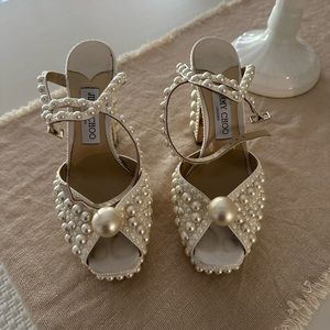 Jimmy choo pearly heel